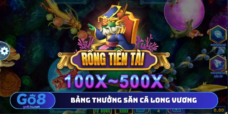 Bảng thưởng săn cá Long Vương