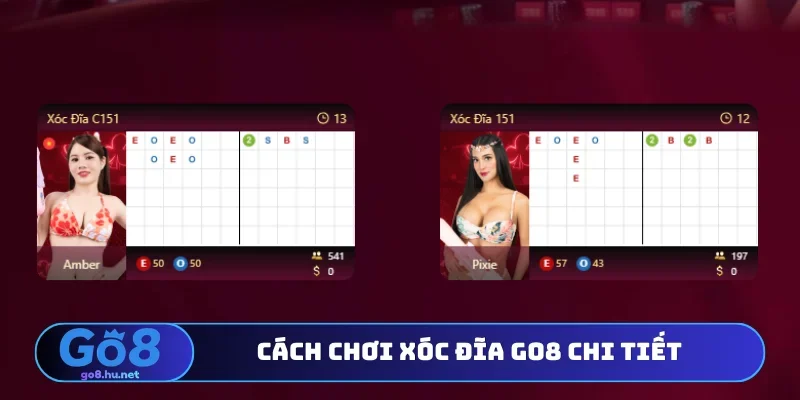 Cách chơi xóc đĩa Go8