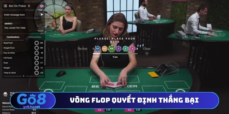 Vòng Flop quyết định thắng bại